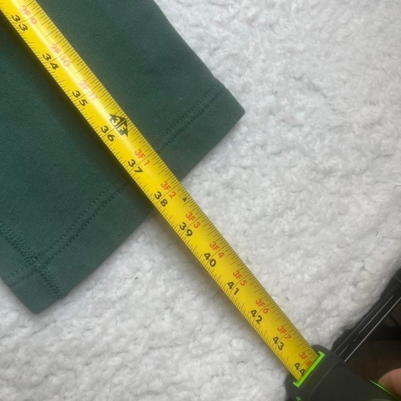 Y2K Abercrombie & fitch men's green spell out sweatpants embroidered open leg M - Picture 7 of 7